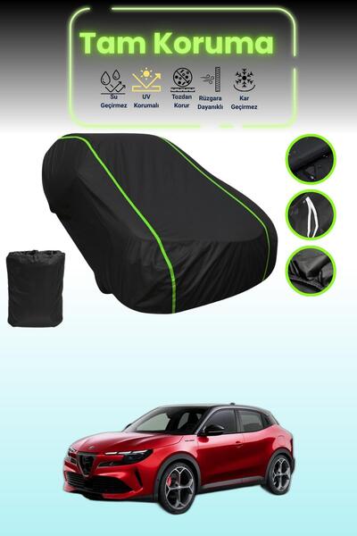 Dokaca Neo غطاء حماية للسيارة من قماش النيون الأسود المتوافق مع سيارة ألفا رو...