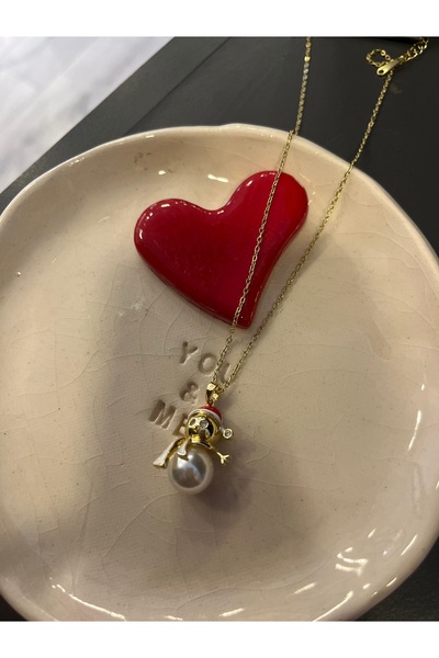 gozdeasutayaccessory Snowman New Year Necklace