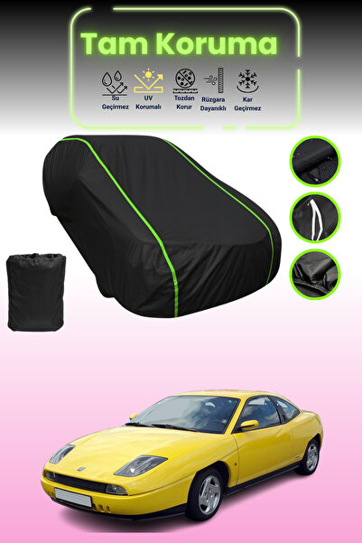 Dokaca Neo غطاء حماية للسيارة من القماش الأسود المتوافق مع سيارة فيات كوبيه ق...