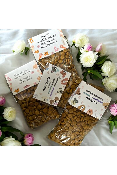 Boketto Opus Kedi Köpek Hediye Mama -Kişiye Özel Doğum Günü, Söz, Nişan, Düğü...