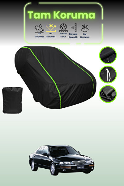 Dokaca Neo غطاء حماية للسيارة من القماش الأسود اللامع قماش مجدّل مازدا يونوس 800 متوافق مع السيارات