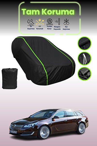 Dokaca Neo غطاء حماية للسيارة باللون الأسود النيون قماش مجدّل متوافق مع سيارة أوبل إنسيجنيا سبورتس تورر 2013 - 2017