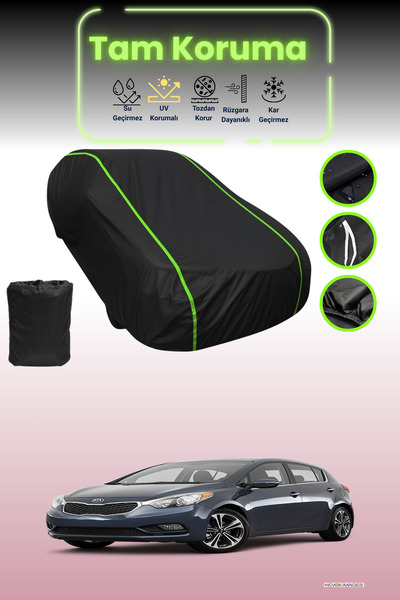 Dokaca Neo غطاء حماية للسيارة متوافق مع سيارة كيا فورتي قماش مجدّل ذات 5 أبوا...