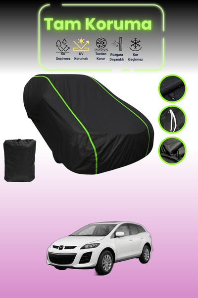 Dokaca Neo غطاء حماية للسيارة من القماش الأسود اللامع قماش مجدّل متوافق مع سي...