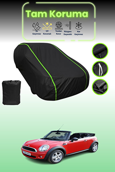 Dokaca Neo غطاء حماية من القماش للسيارة باللون الأسود النيون قماش مجدّل ميني ...