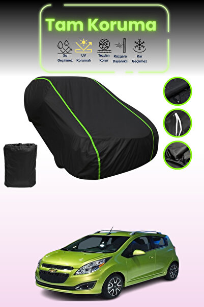Dokaca Neo غطاء حماية للسيارة من القماش الأسود اللامع قماش مجدّل شيفروليه سبا...