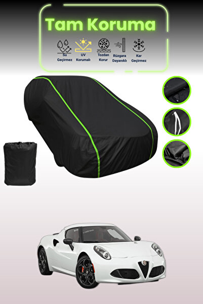 Dokaca Neo غطاء حماية للسيارة من القماش الأسود المتوافق مع سيارة ألفا روميو ق...