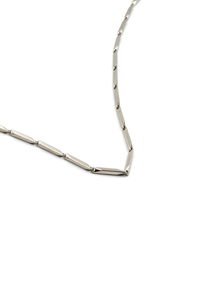 Sose Moda Melon Model Men's Steel Chain Necklace Silver 55 cm 2 mm Non-Tarnish Minimal Design