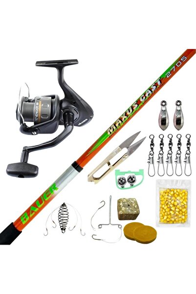 Okuma Revenger Rv-55 Bauer Maxus 350 Cm Sazan Olta Takımı Seti