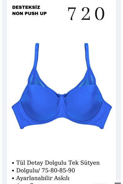 CHARM Tılsım Lingerie Women's Tulle Detailed Padded Single Bra