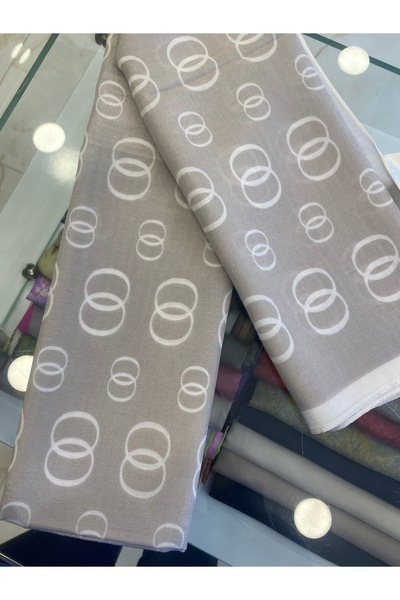 Imannoor Zincir Desen Logo Pamuk Floş Şal