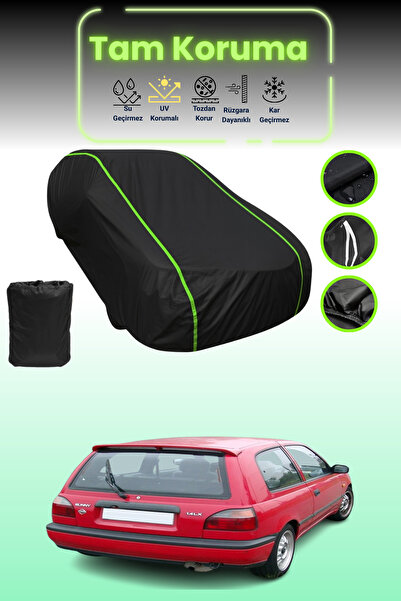 Dokaca Neo غطاء حماية للسيارة من القماش الأسود اللامع قماش مجدّل نيسان صني 3 ...