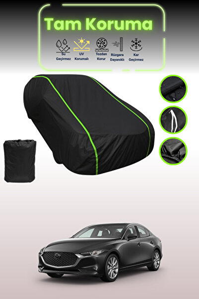 Dokaca Neo غطاء حماية للسيارة من القماش الأسود اللامع قماش مجدّل مازدا 3 2 سي...