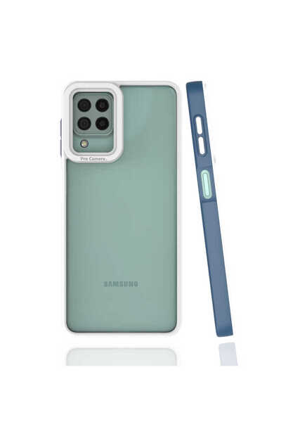 Generic Brand Galaxy M32 Case Hrmn Mima Cover - Navy Blue