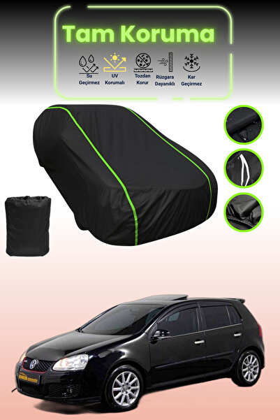 Dokaca Neo غطاء حماية للسيارة من القماش الأسود النيون قماش مجدّل فولكس فاجن ج...