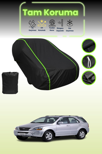 Dokaca Neo غطاء حماية للسيارة من القماش الأسود اللامع قماش مجدّل كيا سورينتو ...