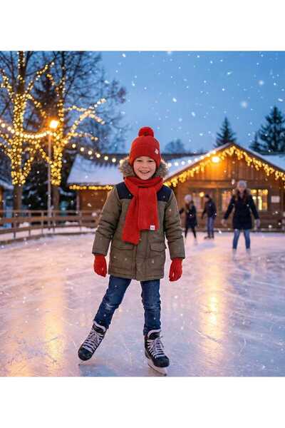 LAGRANZE Premium 8–12 Years Old Boys' Winter Accessory Set