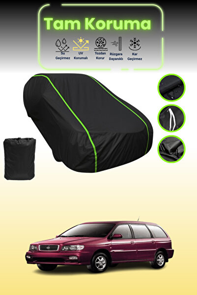 Dokaca Neo غطاء حماية للسيارة من القماش الأسود المتوافق مع سيارة كيا جويس قماش مجدّل من نيون قماش مجدّل