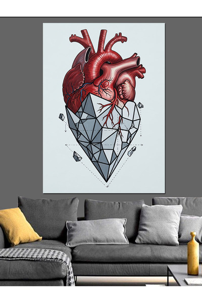 KanvasSepeti Inima umană Pictură în ulei de înaltă calitate d texturat Pânză ...