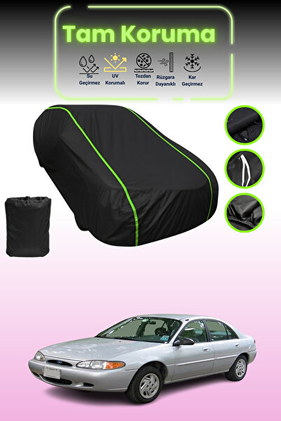 Dokaca Neo غطاء حماية للسيارة من القماش الأسود المتوافق مع سيارة فورد اسكوت سيدان قماش مجدّل