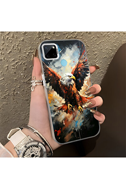 Hontinga حافظة متوافقة مع هاتف Realme C21Y/C25Y، حافظة هاتف صلبة مضادة للسقوط...