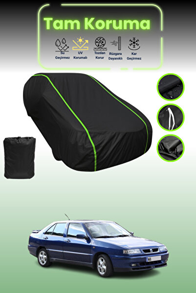 Dokaca Neo غطاء حماية للسيارة من القماش الأسود اللامع قماش مجدّل مقاعد توليدو...