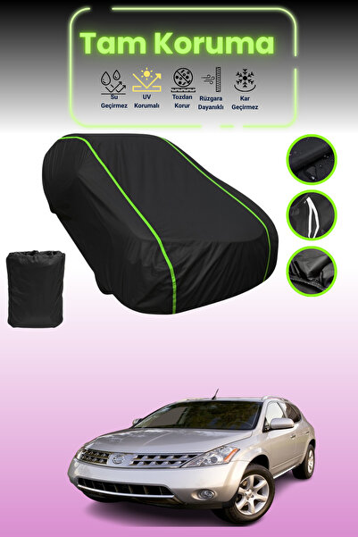 Dokaca Neo غطاء حماية للسيارة من القماش الأسود اللامع قماش مجدّل نيسان مورانو...