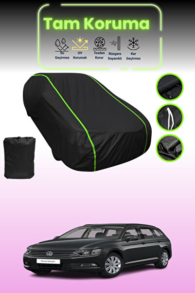 Dokaca Neo Black Neon Corded Fabric Volkswagen Passat Variant 2014 - 2019 Com...