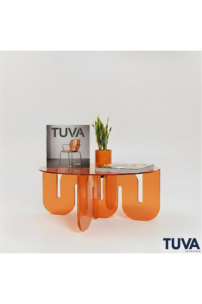 TUVA REKLAM SURREALIS - Şeffaf Pleksi Orta Sehpa | Modern Akrilik Dekoratif S...