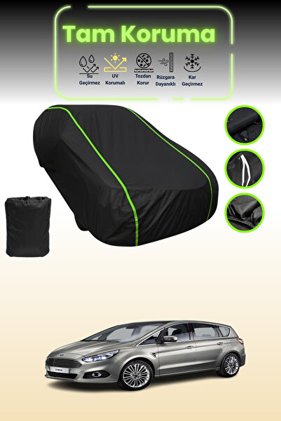 Dokaca Neo غطاء حماية للسيارة من القماش الأسود النيون قماش مجدّل فورد إس-ماكس...