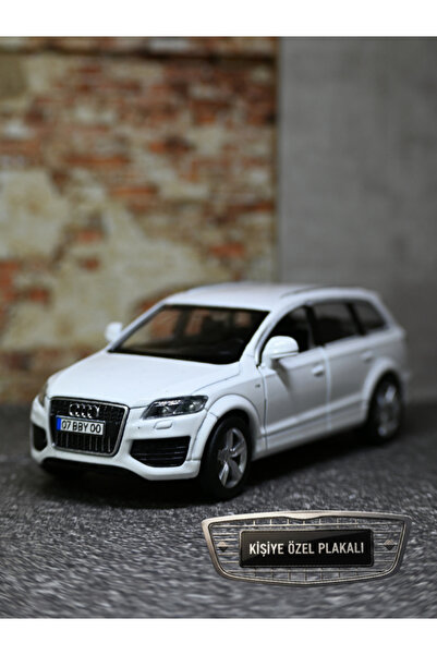 bebeym Audi Q7 V12 Metal Araba - 1:32 Ölçek Audi Q7 Oyuncak Araba - Kişiye Öz...