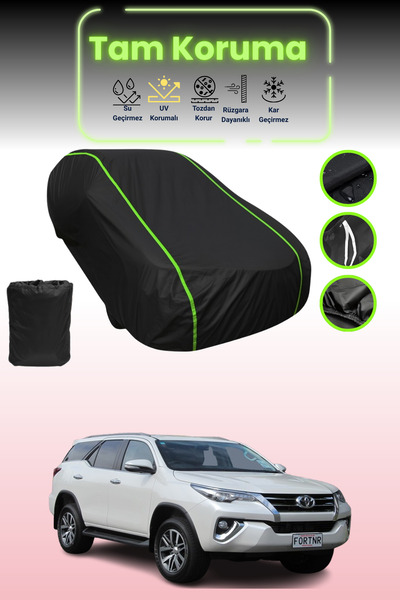 Dokaca Neo غطاء حماية للسيارة من القماش الأسود المتوافق مع سيارة تويوتا فورتش...