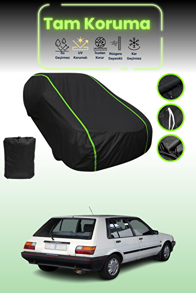 Dokaca Neo غطاء حماية للسيارة من القماش الأسود اللامع قماش مجدّل تويوتا كورول...