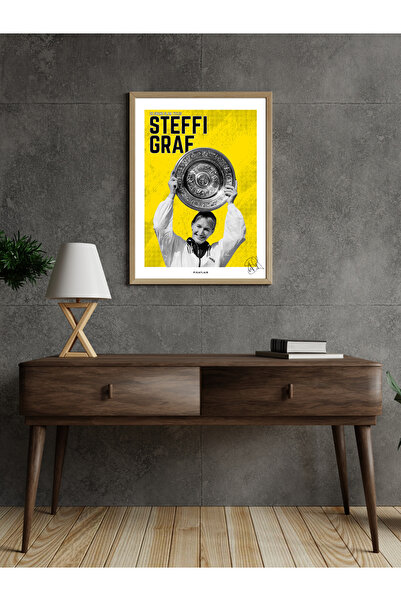 Pixaflair - Steffi Graf - Tenis - Çerçevesiz Poster