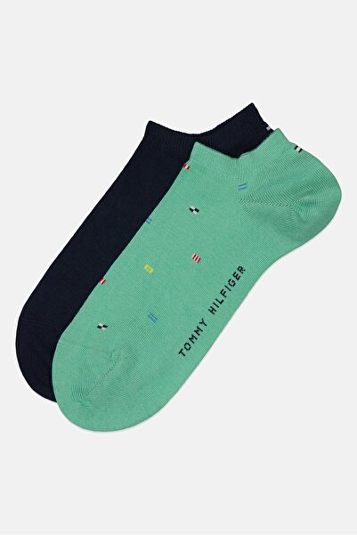 Tommy Hilfiger Men 2 Pair Brand logo Ankle Socks, Multicolor