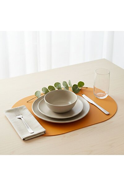 Grand Fine Art 2 bucăți de suport pentru tacâmuri din MDF oval complet - Suport pentru tacâmuri din lemn american - Suport pentru tacâmuri din lemn 33x44 cm