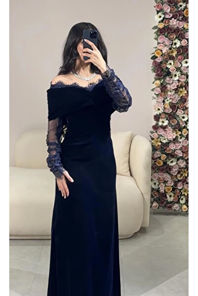 Loolmas fashion فستان سهره كحلي