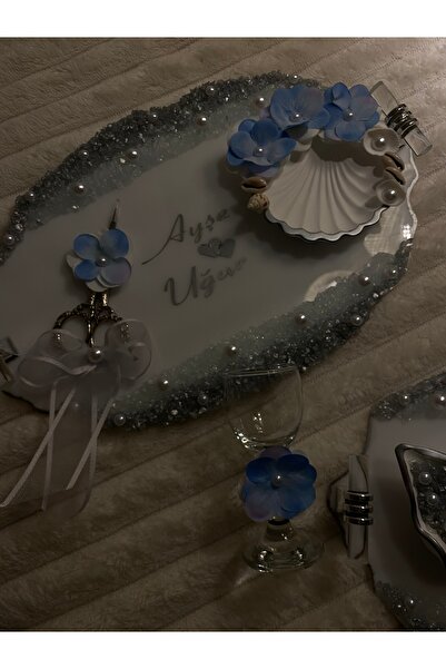 EGA BUTİK Epoksi nişan ve kahve tepsisi istediğiniz renk ile konseptlerinize uygun yapılır soru cevap