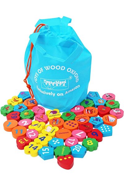 TOWO Montessori 46-piece building puzzle, with storage bag, multicolor,