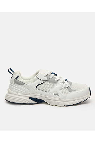 REDTAG Men White Material Block Trainer