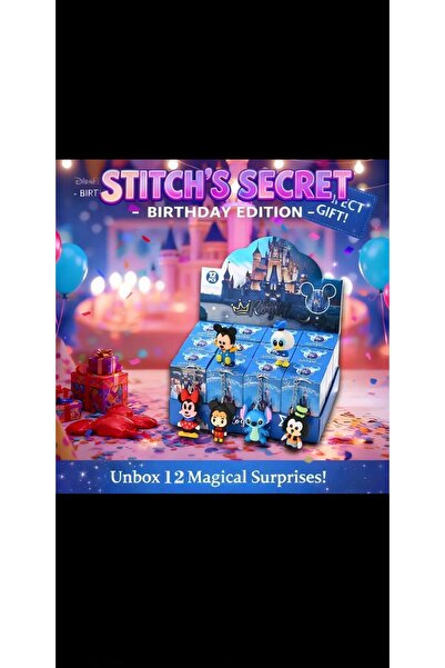 Disney Rastgele Stitch Tasarımı,Sürpriz Figürler, 2 Adet Gönderilmektedir
