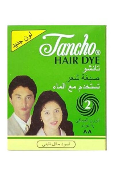 tancho صبغة شعر بني أسود من تانشو - 6 غرامات