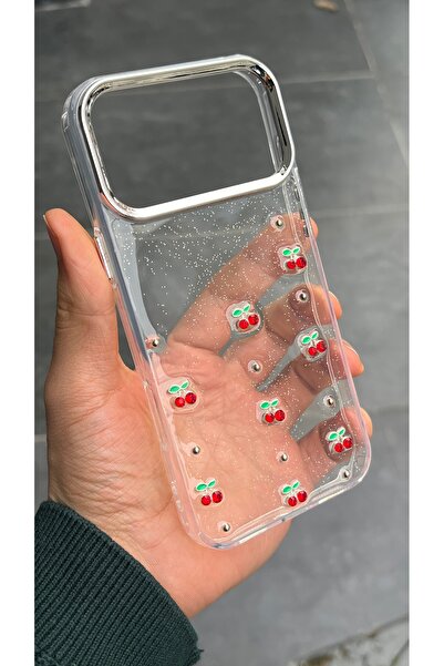 EDELFU آيفون 17 برو ماكس - غطاء شفاف منقوش مع حماية للكاميرا وغلاف لامع