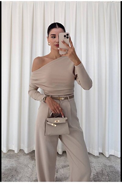 Viz10 Scuba Kumaş Bluz