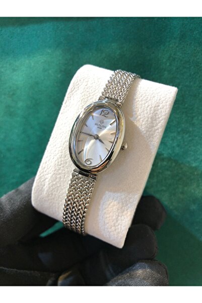 Hislon ساعة يد نسائية مقاومة للماء مع حزام شبكي فولاذي وهيكل فولاذي