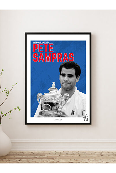 Pixaflair - Pete Sampras - Tenis - Çerçevesiz Poster