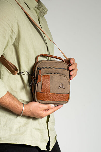 PASSTELL Canvas Men's Hand and Shoulder Bag