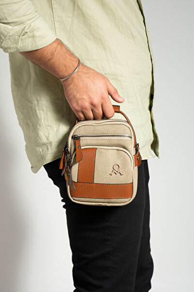 PASSTELL Canvas Men's Hand and Shoulder Bag