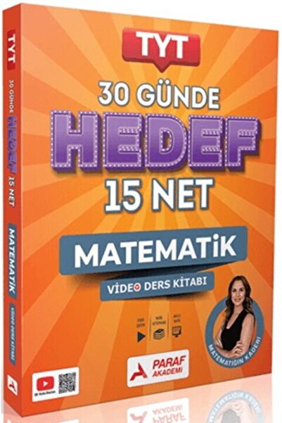 Anla Kazan Yayınları Paraf 2026 TYT 30 Günde Hedef 15 Net Matematik Video Der...