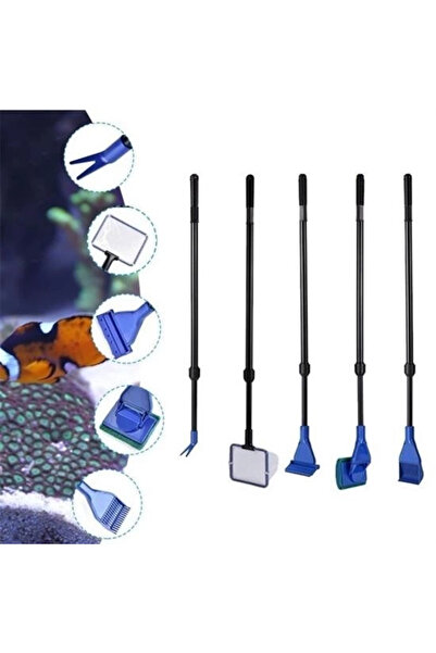 Lisinya مجموعة تنظيف حوض السمك 5 في 1، مجموعة العناية بسمك الزينة ( ) TYGOO